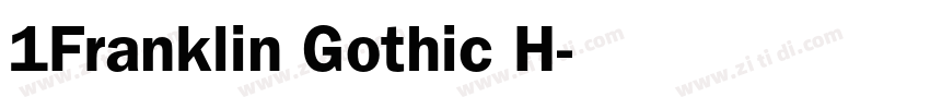 1Franklin Gothic H字体转换